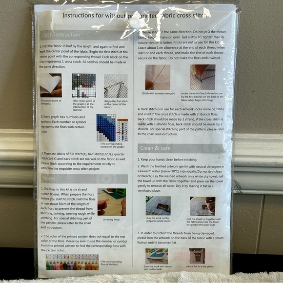 Maydear Counted Cross Stitch Kit NEW Lavender & Violet Floral Basket 🧺 - Picture 3 of 5